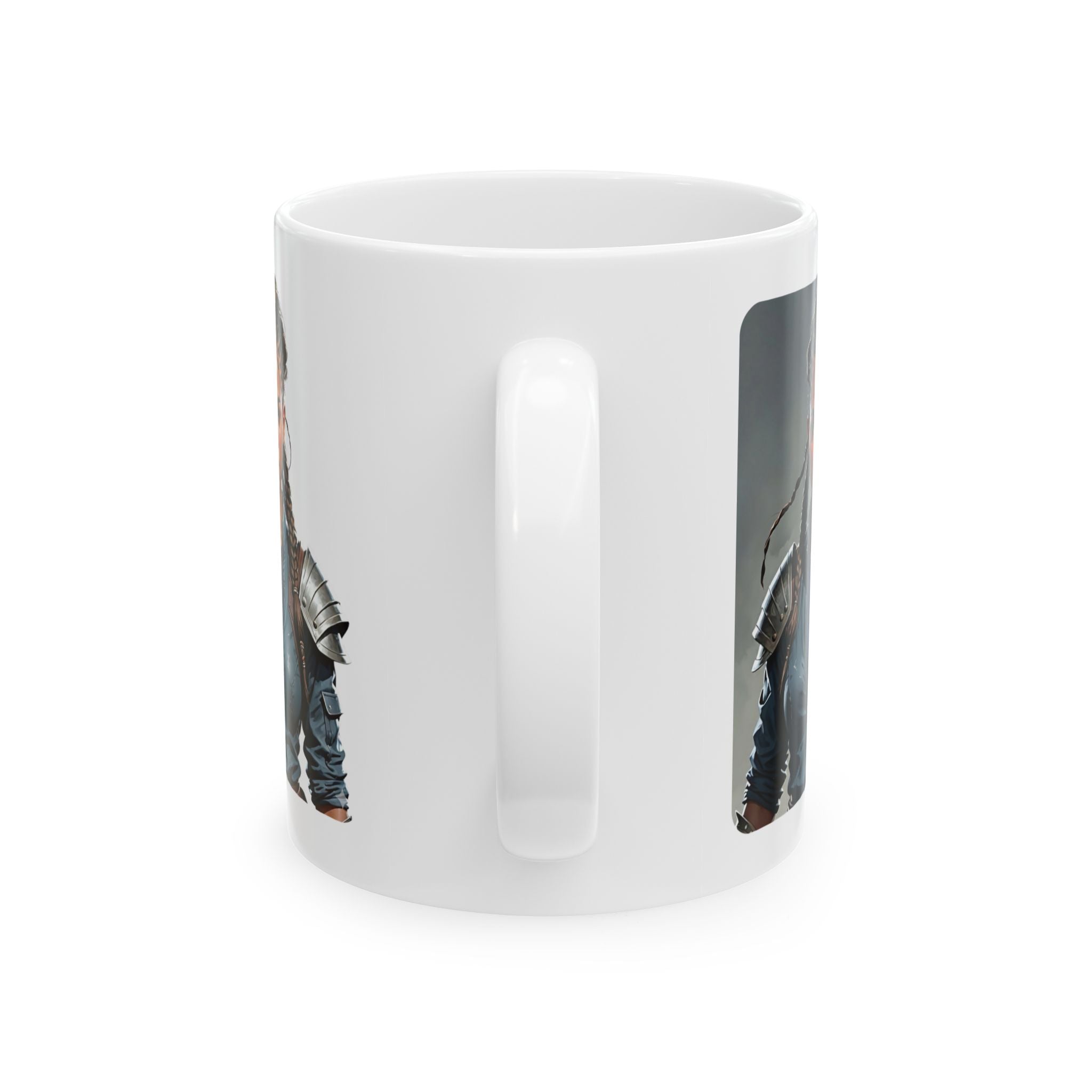 Gentle Woman of Valor #26 White Ceramic Mug - Fearfully & Wonderfully Made Tribute Cup (11oz/15oz)