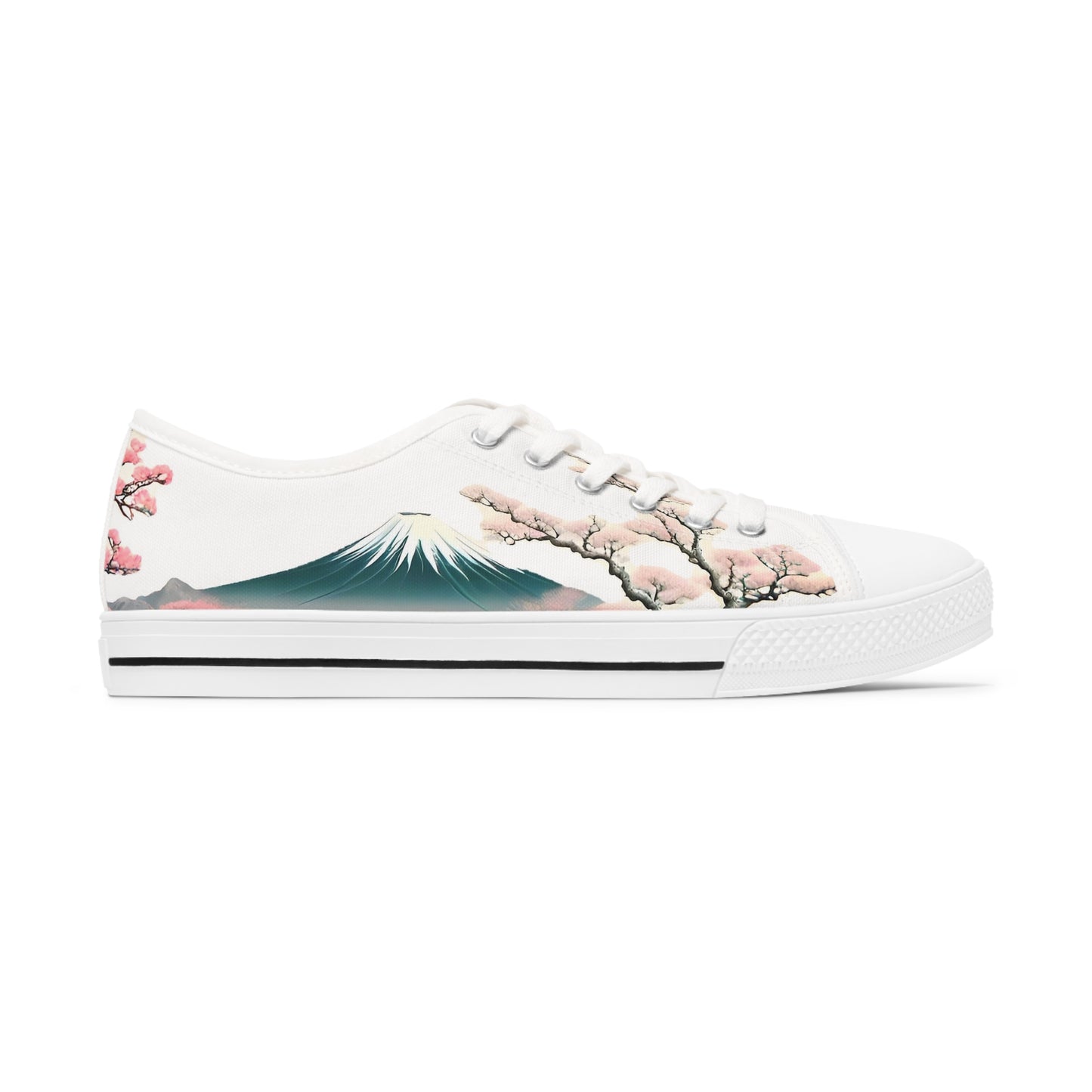 Japanese Landscape Women's Low Top Sneakers