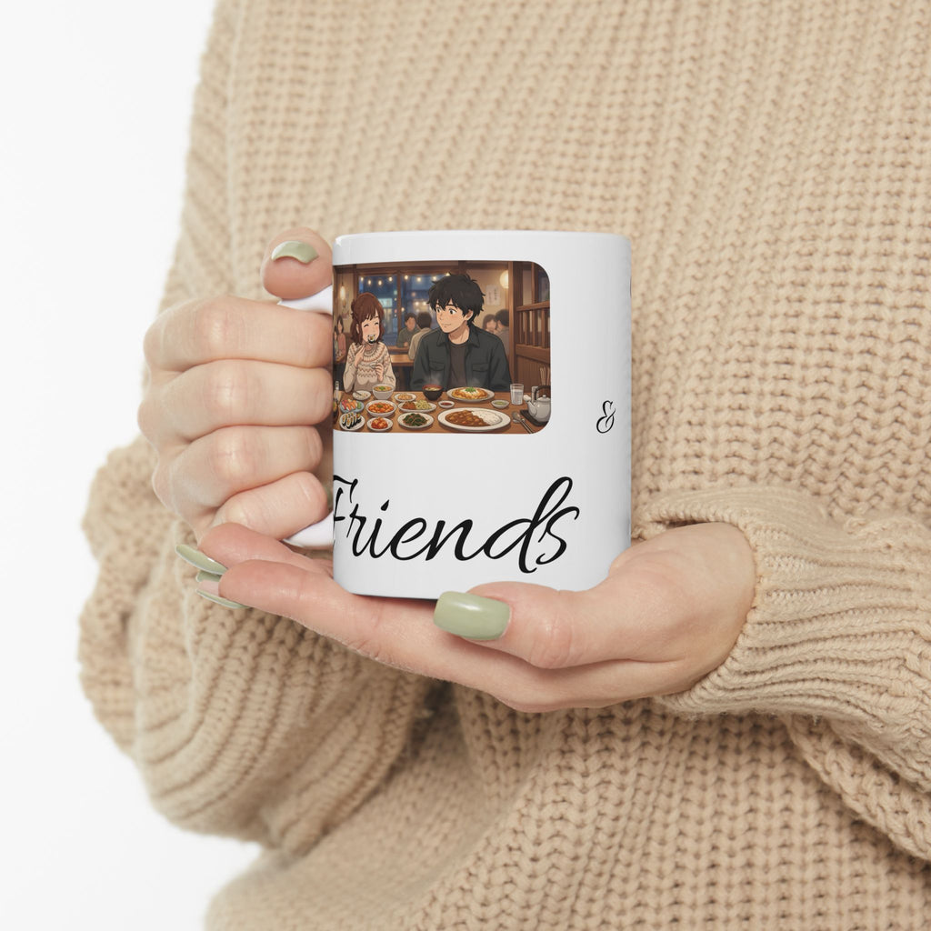 Family & Friends #10 Forever White Ceramic Mug — Cozy Feast Cup (11oz/15oz)