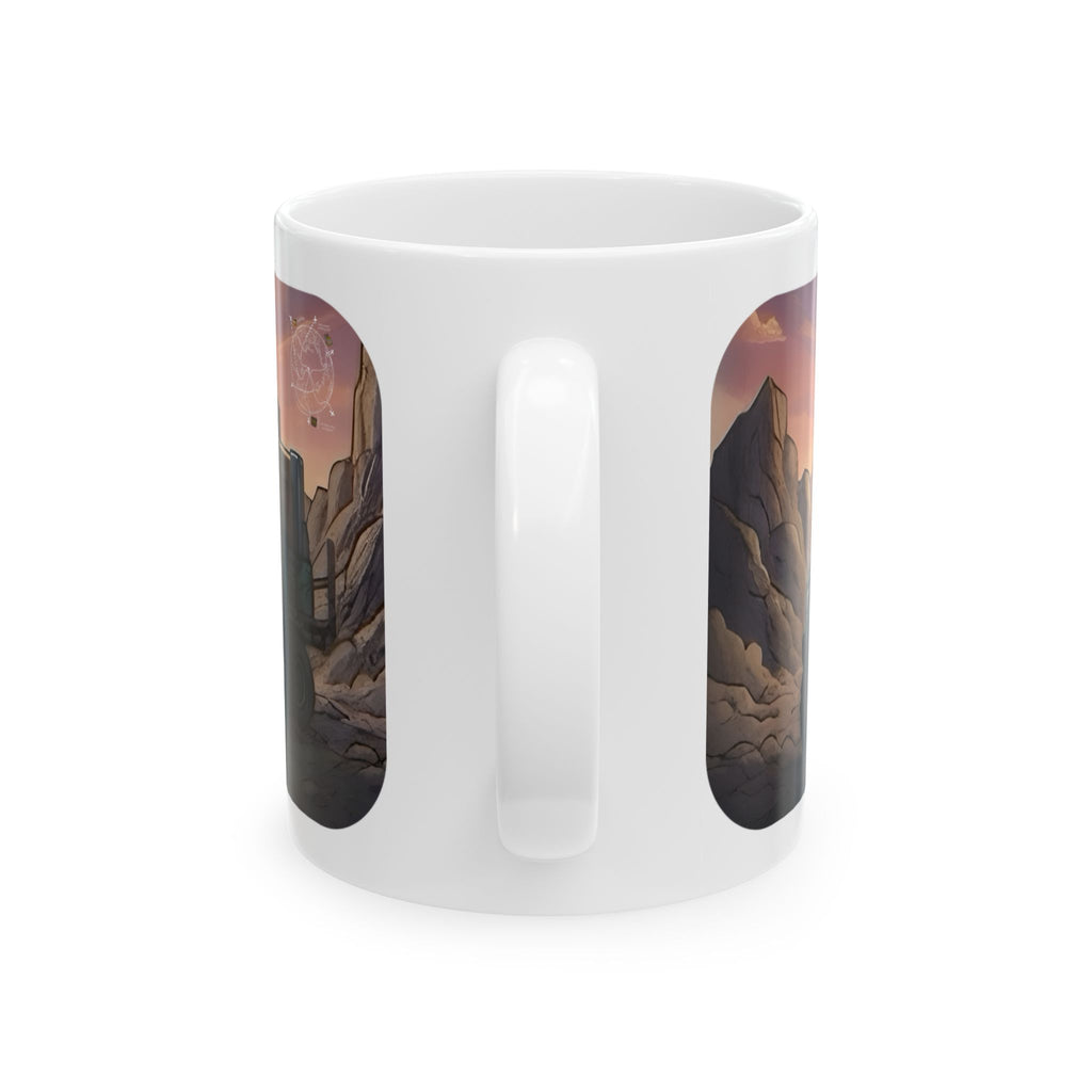 Adventure 4x4 Trucks #28, Lumberjacks On The Move White Ceramic Mug — Find Your Path To The Essentials Cup (11oz & 15oz)