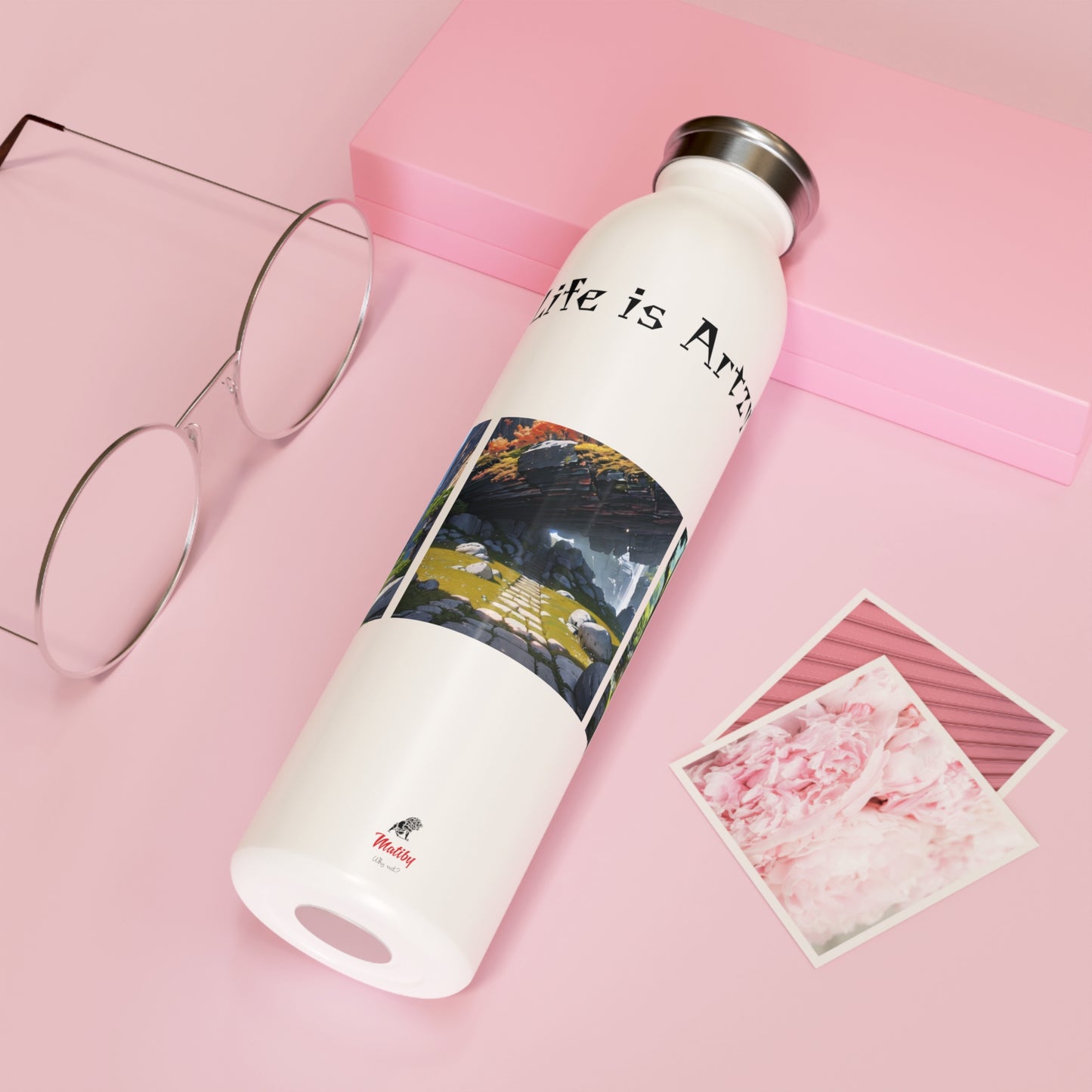 Artzy Slim Water Bottle