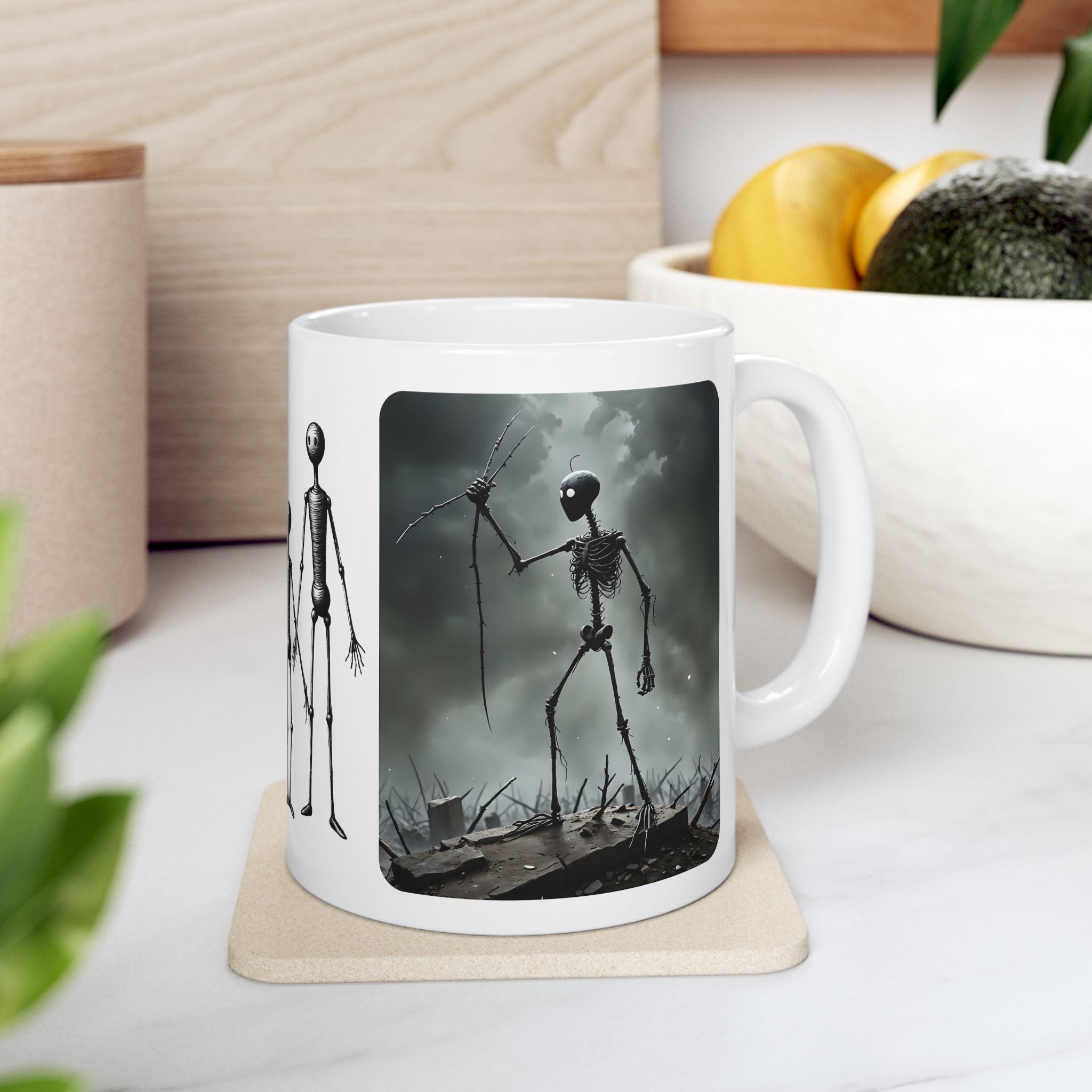 The Stick-To-It Species #10 White Ceramic Mug – Anatomy of Optimism Cup 11oz/15oz