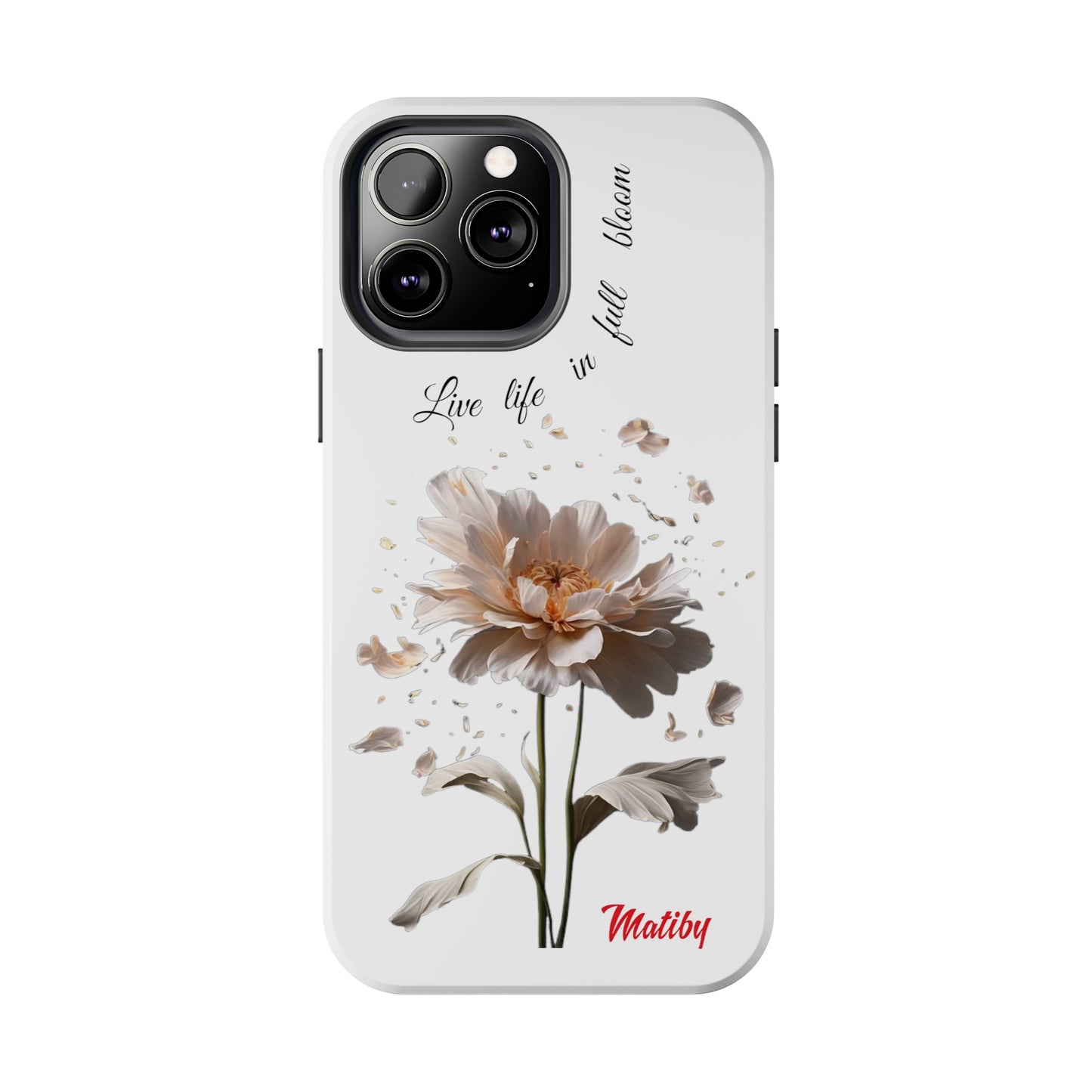 Matiby Amy's Special Flower Bloom White Tough Phone Cases