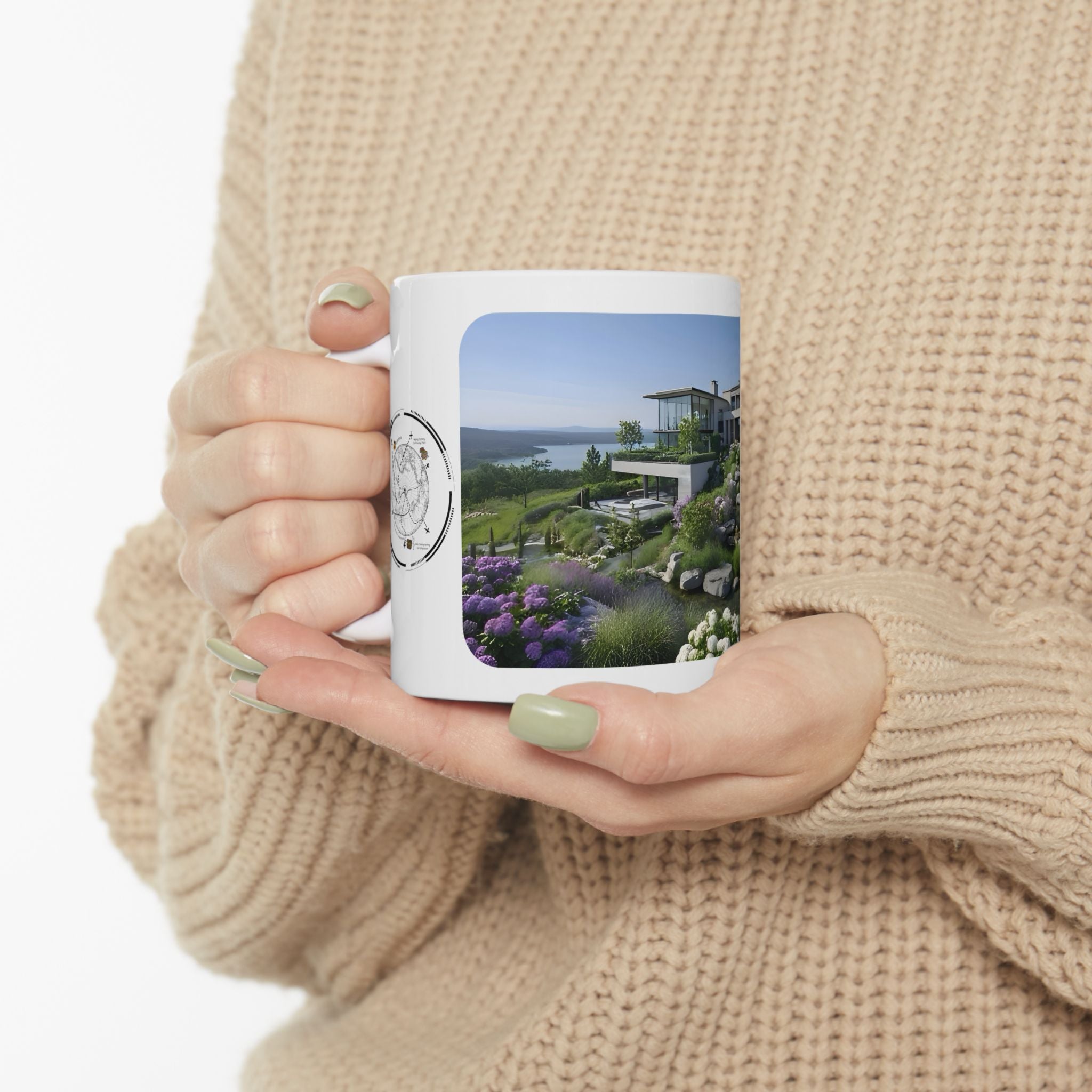 Cozy Architecture & Dreamy Landscapes #20 White Ceramic Mug – Homes Home Sweet Home Cup (11oz/15oz)