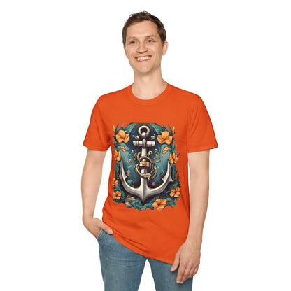 Nautical Anchor Unisex Softstyle T-Shirt