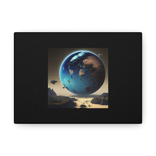 Matiby Worlds Black Canvas Gallery Wraps