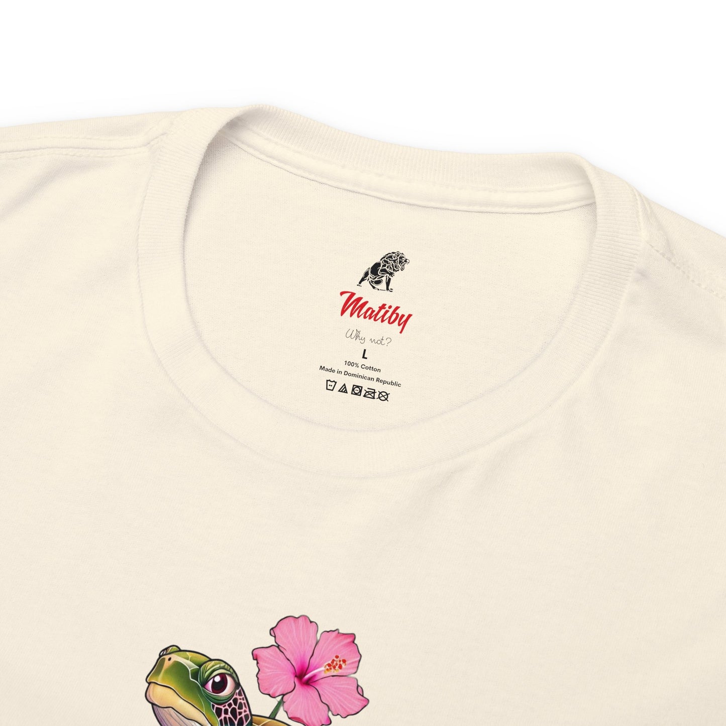 Turtle Flower Unisex Heavy Cotton Tee