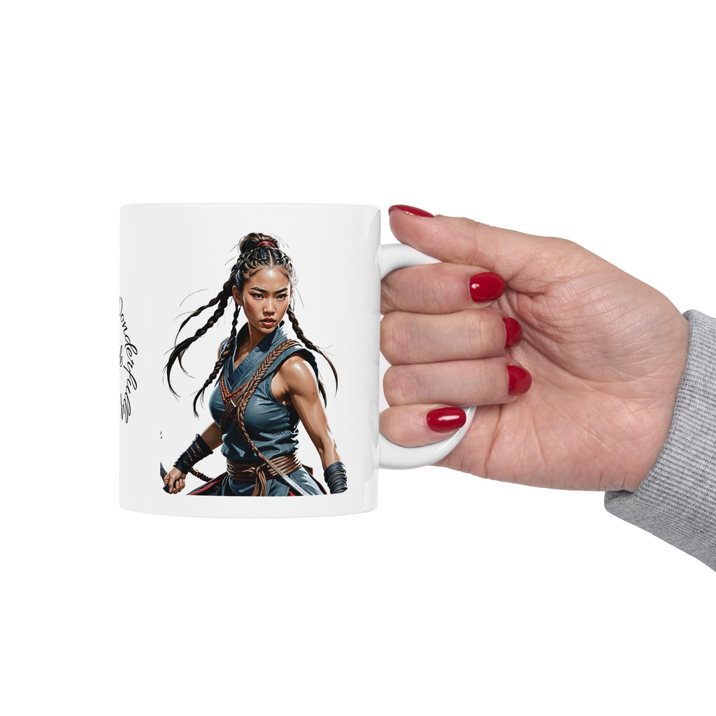 Gentle Woman of Valor #20 White Ceramic Mug - Fearfully & Wonderfully Made Tribute Cup (11oz/15oz)