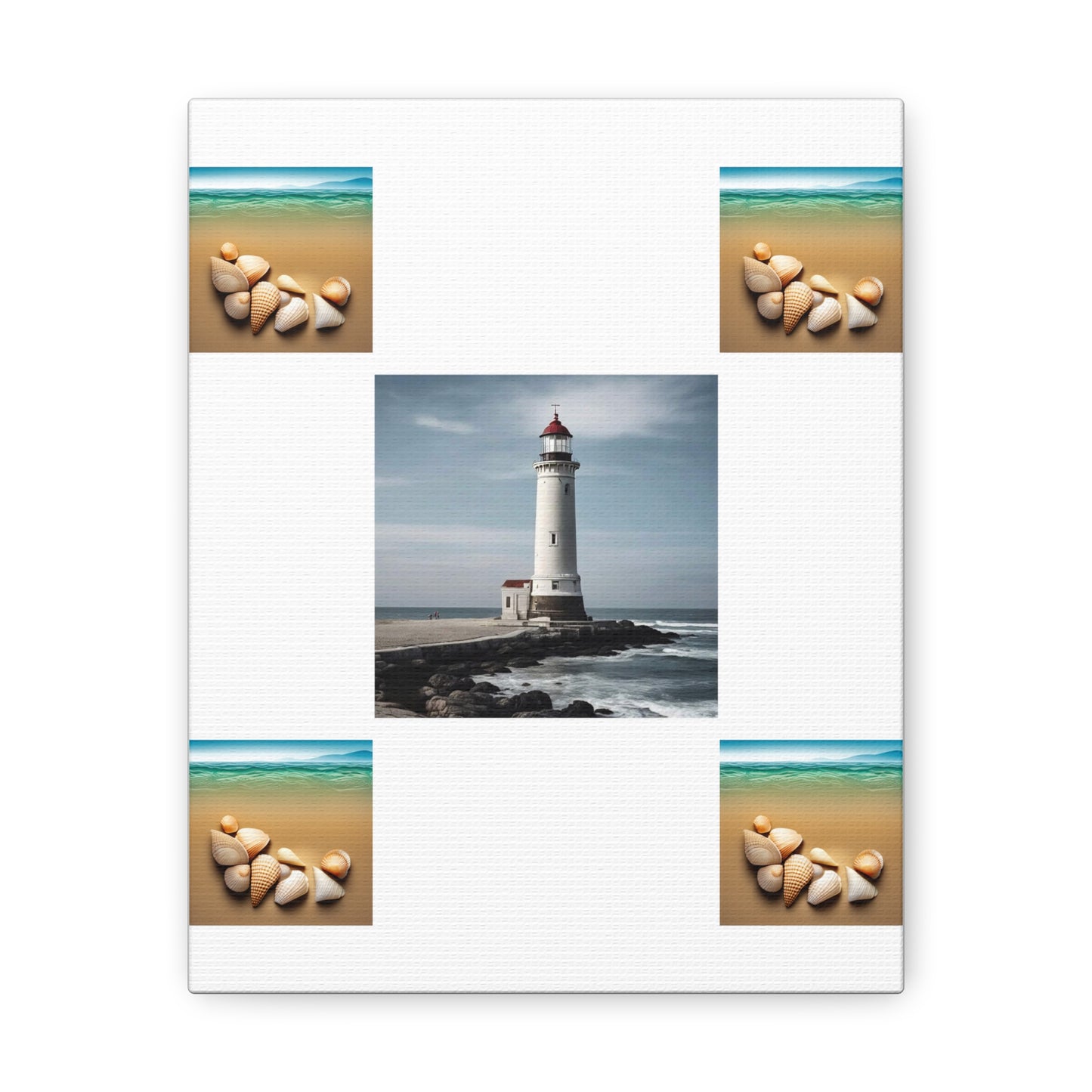 Lighthouse White Canvas Gallery Wraps