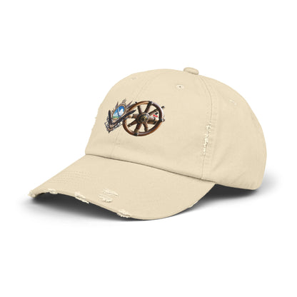 Nautical Unisex Distressed Cap