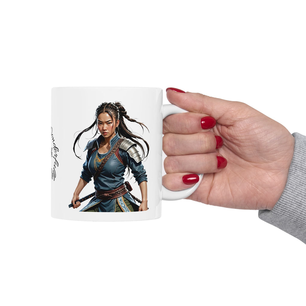 Gentle Woman of Valor #17 White Ceramic Mug - Fearfully & Wonderfully Made Tribute Cup (11oz/15oz)