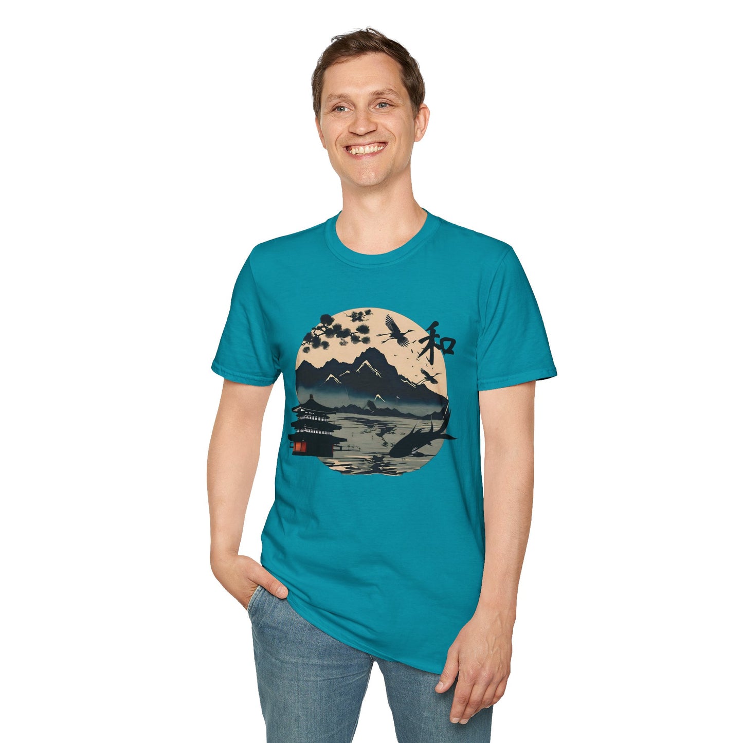 Japanese Landscape Unisex Softstyle T-Shirt