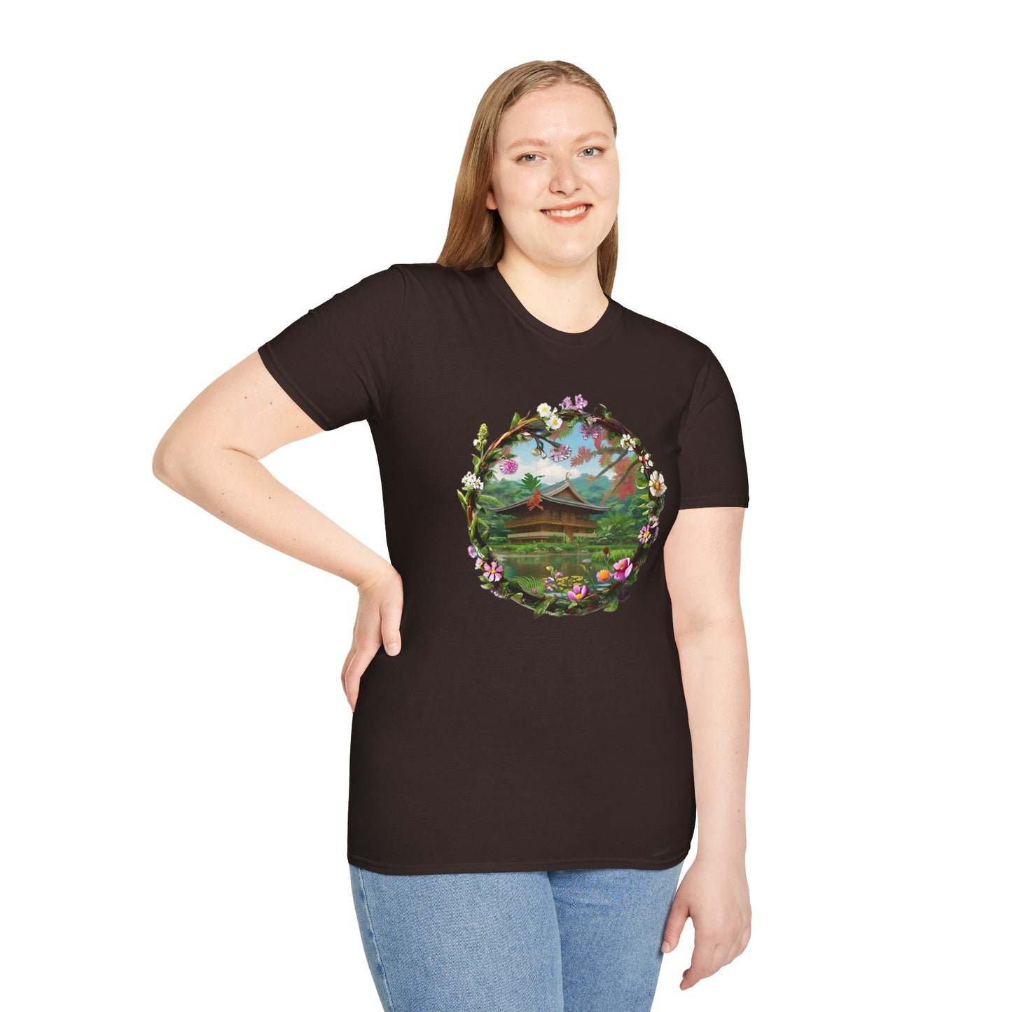 Floral Landscape Unisex Softstyle T-Shirt