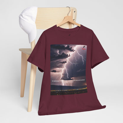 Lightning Style Earth Trembled Unisex Heavy Cotton Tee