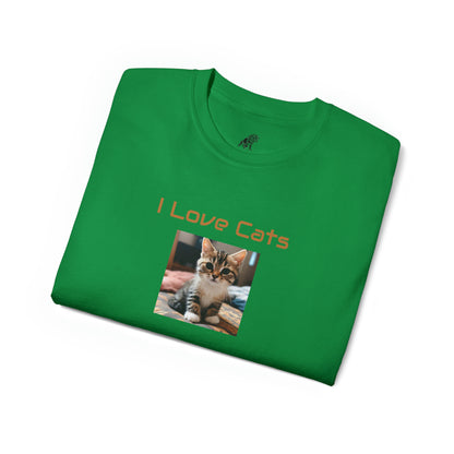 Matiby "I Love Cats" Unisex Ultra Cotton Tee