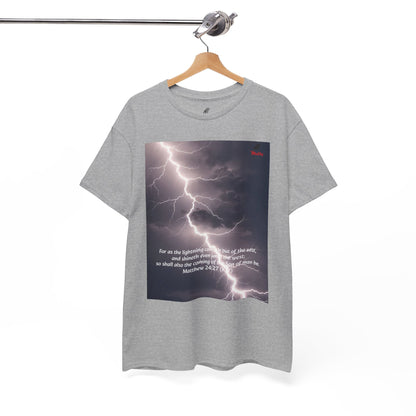 Lightning Style East West Unisex Heavy Cotton Tee