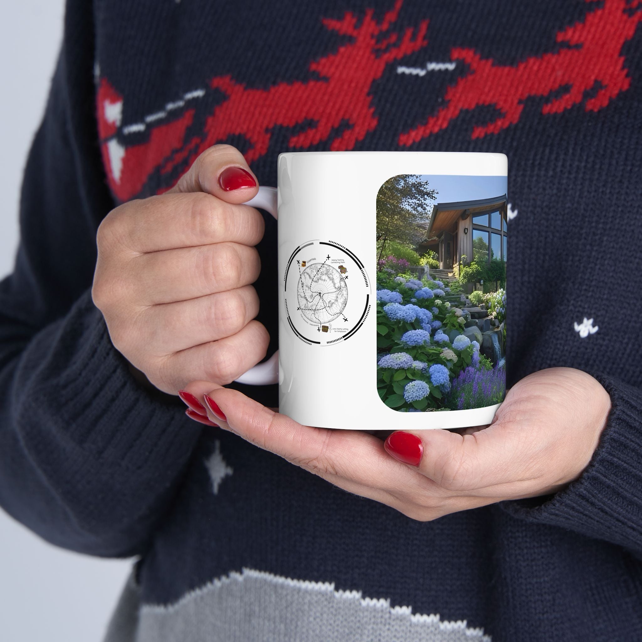 Cozy Architecture & Dreamy Landscapes #8 White Ceramic Mug – Homes Home Sweet Home Cup (11oz/15oz)