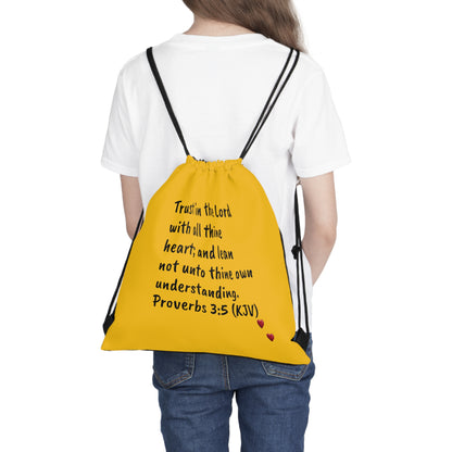 Bible Speaks Outdoor Drawstring Yellow