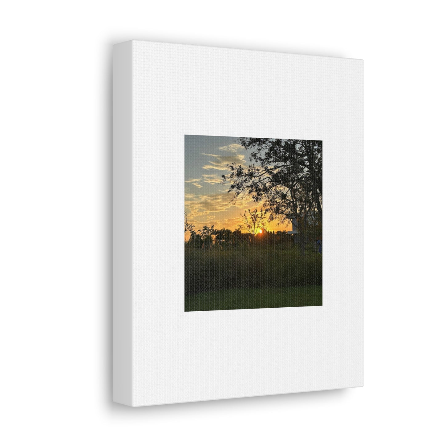 Sunset White Canvas Gallery Wraps