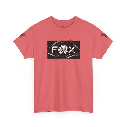 Silver Fox Scissors Unisex Heavy Cotton Tee