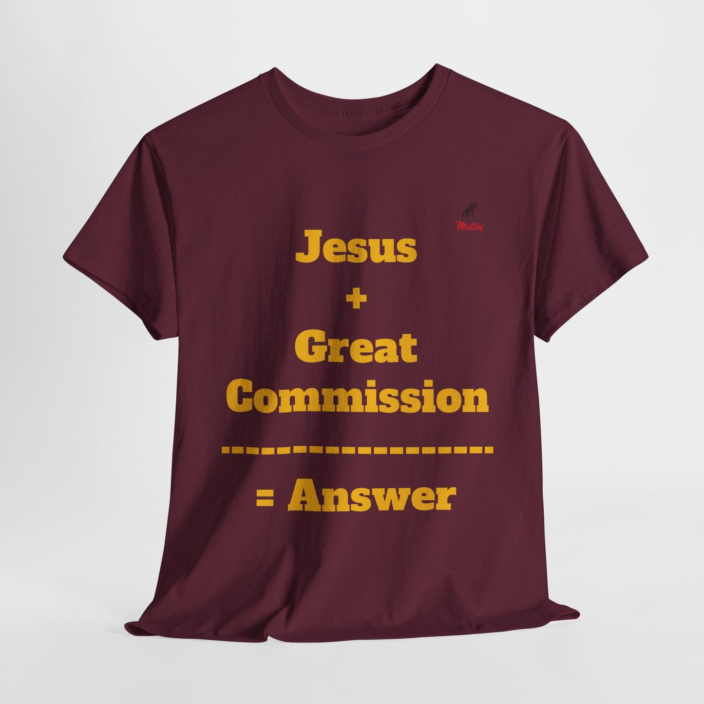 Jesus+Great Commission Unisex Heavy Cotton Tee