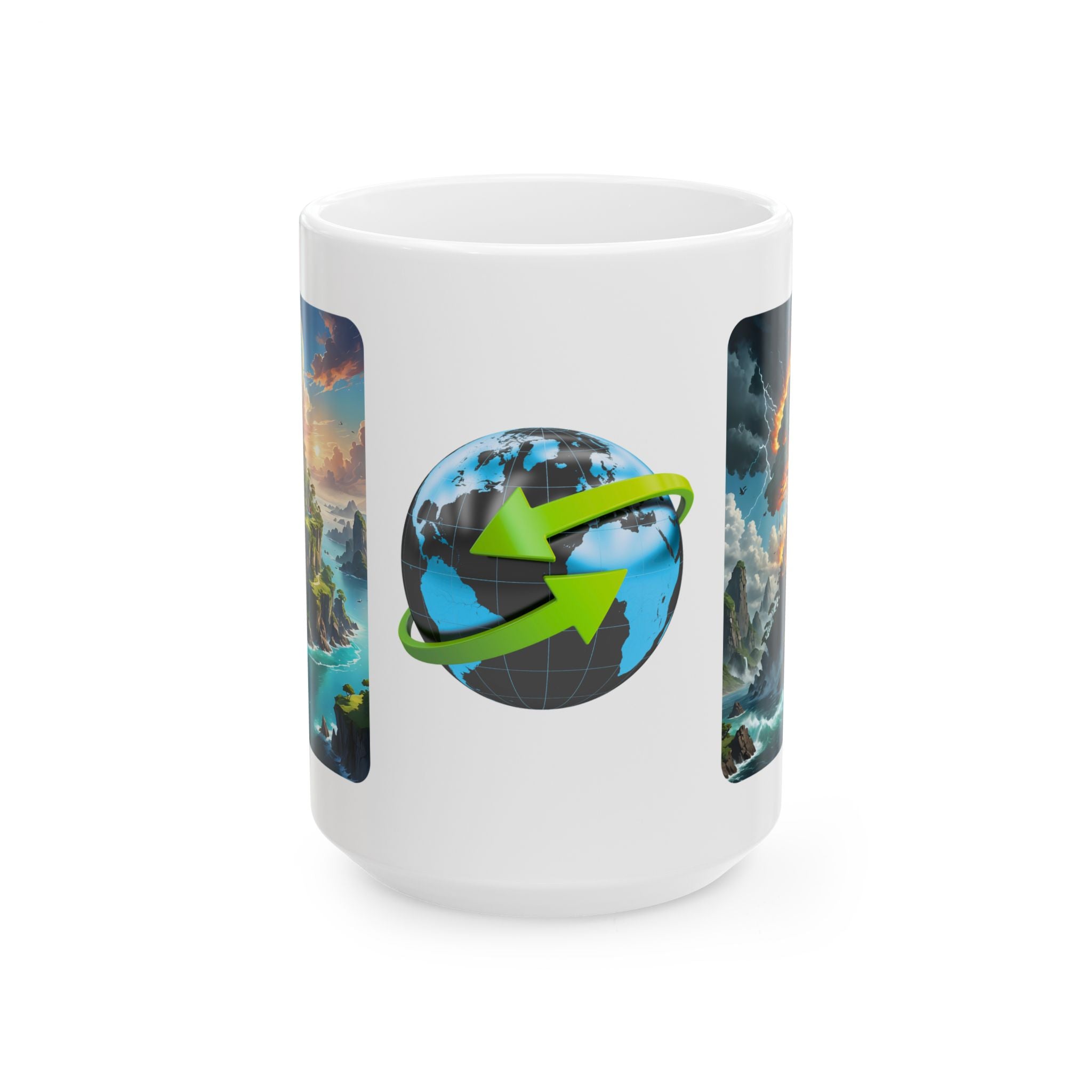 Contrast & Perspective #7 White Ceramic Mug — Time & Chance Daily Cup (11oz, 15oz)