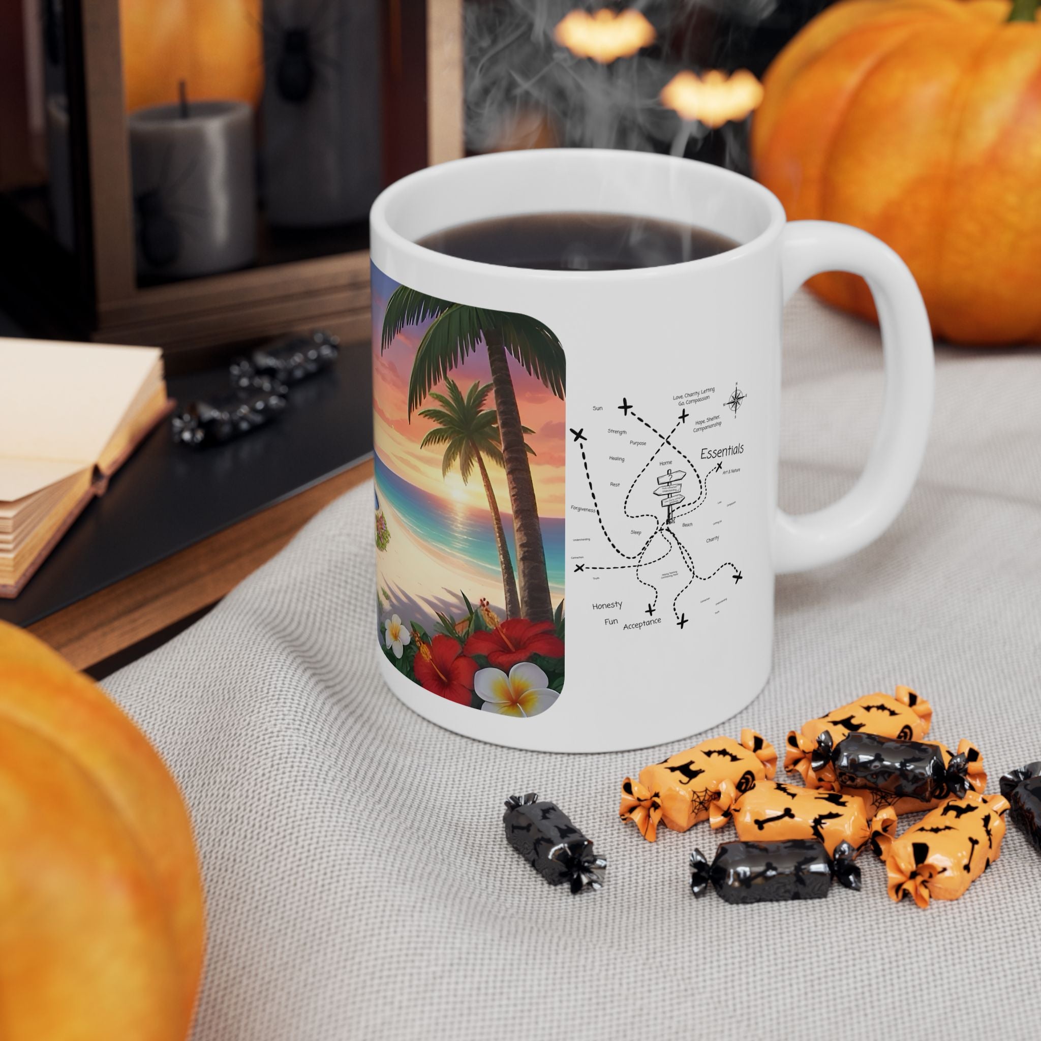 Cozy Architecture & Dreamy Landscapes #41 White Ceramic Mug – Homes Home Sweet Home Cup (11oz/15oz)