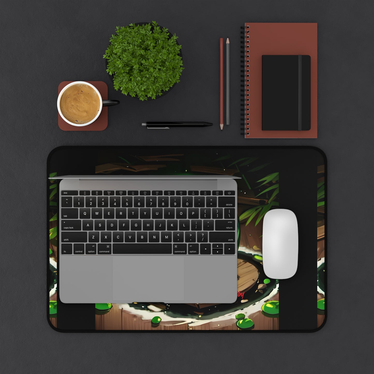 Matiby Worlds Desk Mat, Black