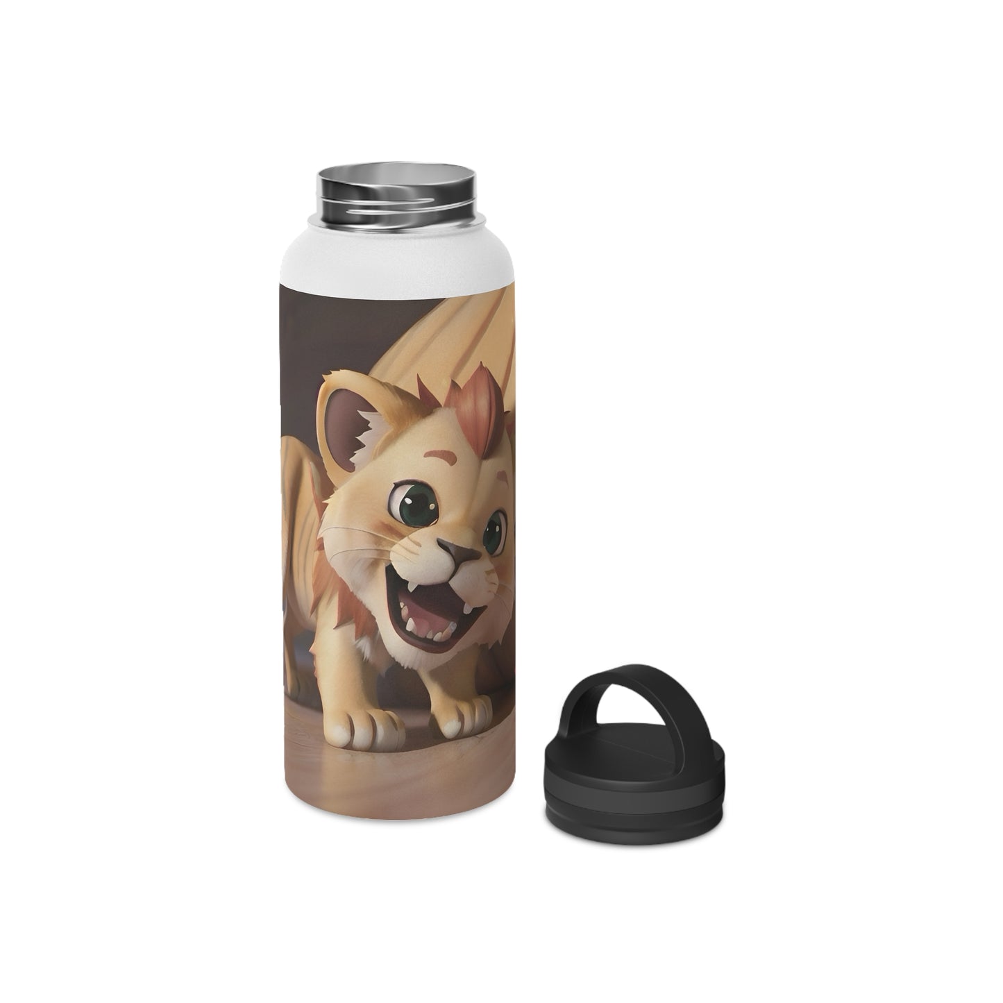 Artzy Stainless Steel Water Bottle, Handle Lid