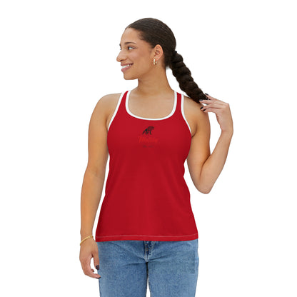 Women's Dark Red Tank Top (AOP)