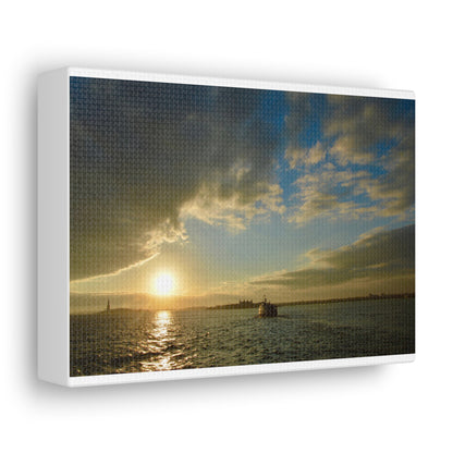 Sunset White Canvas Gallery Wraps