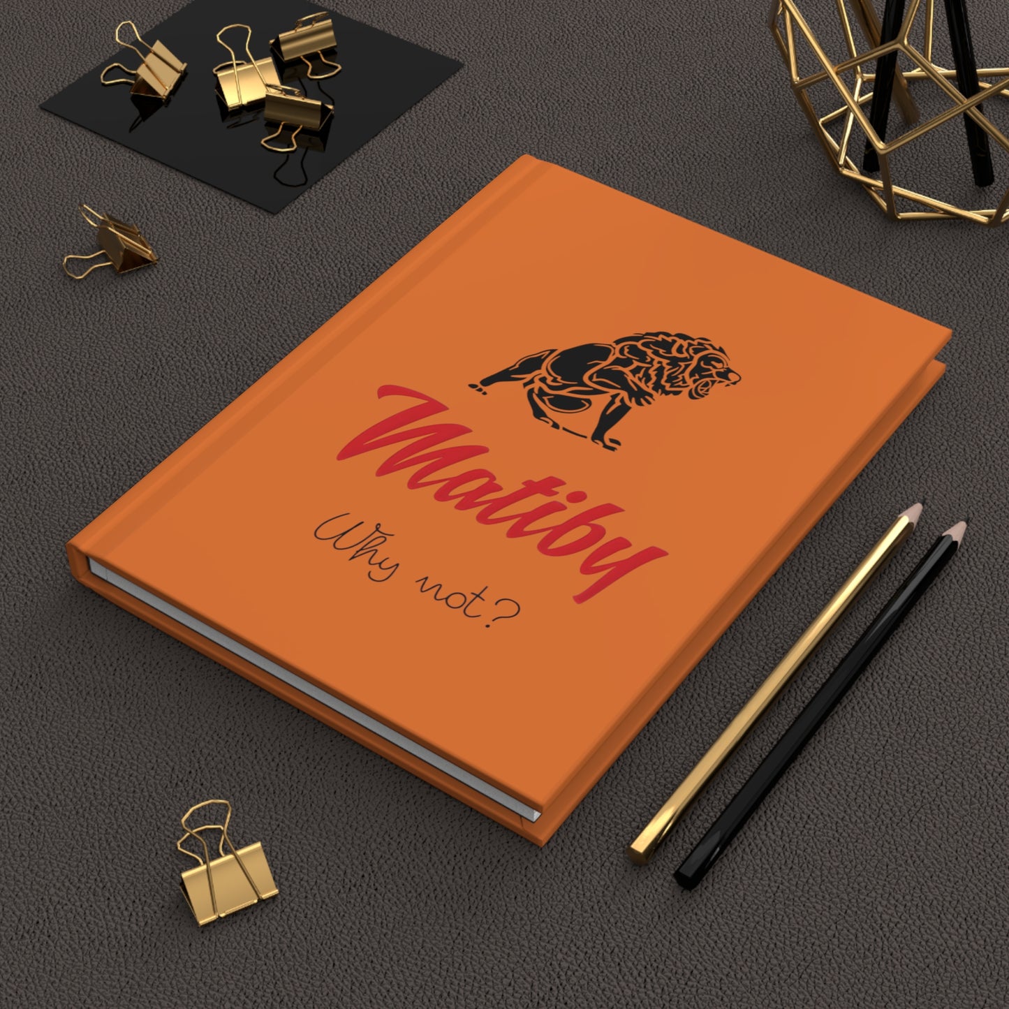 Matiby Hardcover Journal Matte Orange