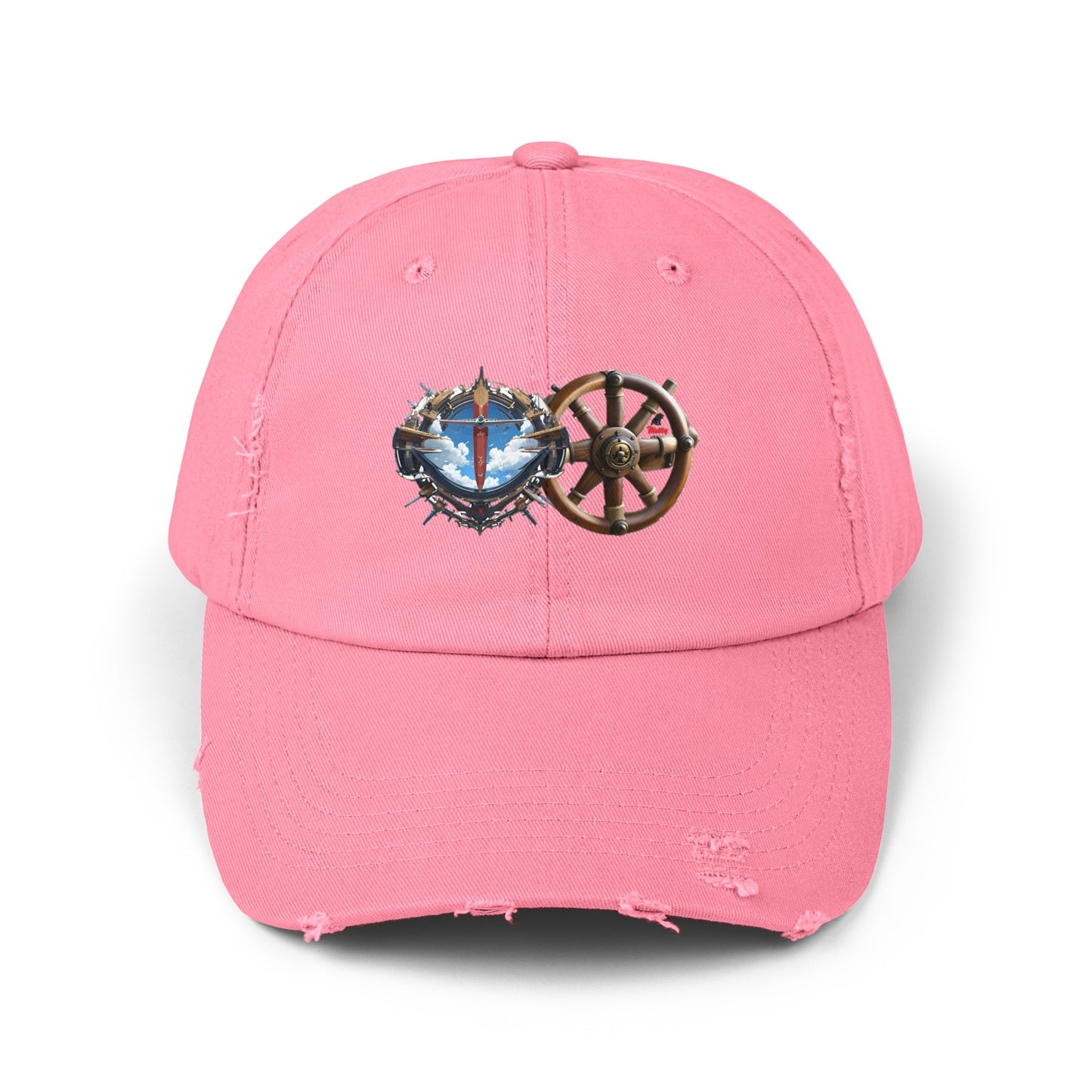 Nautical Unisex Distressed Cap