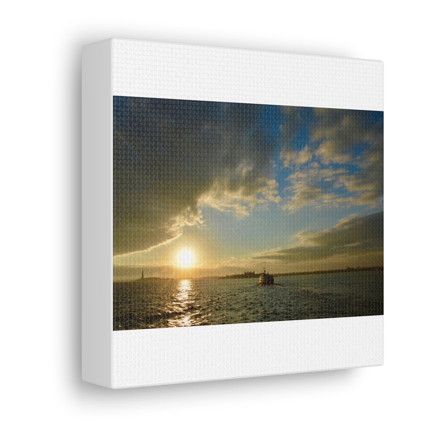 Sunset White Canvas Gallery Wraps