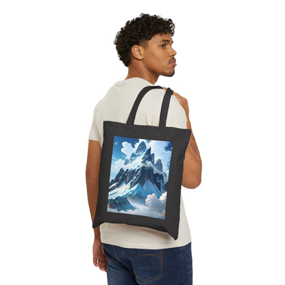 Volcano/Alps Cotton Canvas Tote Bag