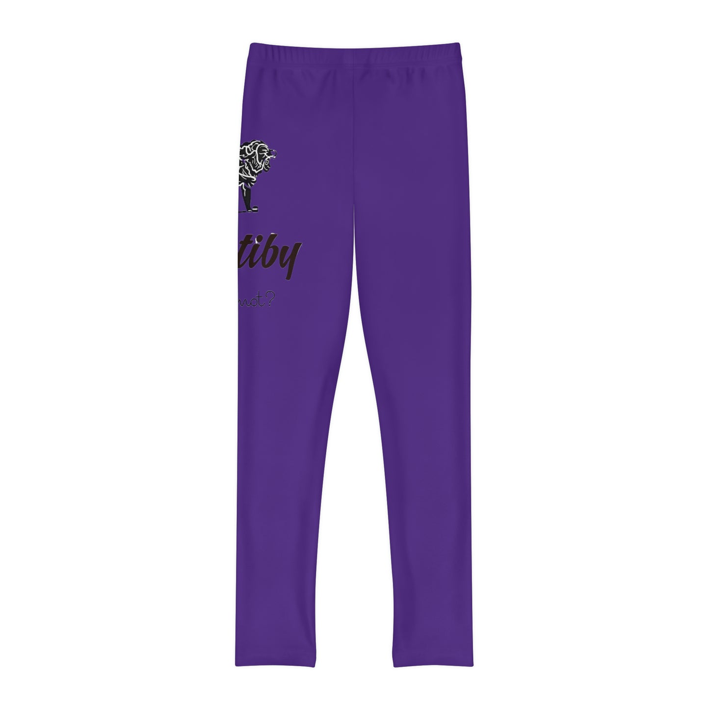 Youth Purple Full-Length Leggings (AOP)