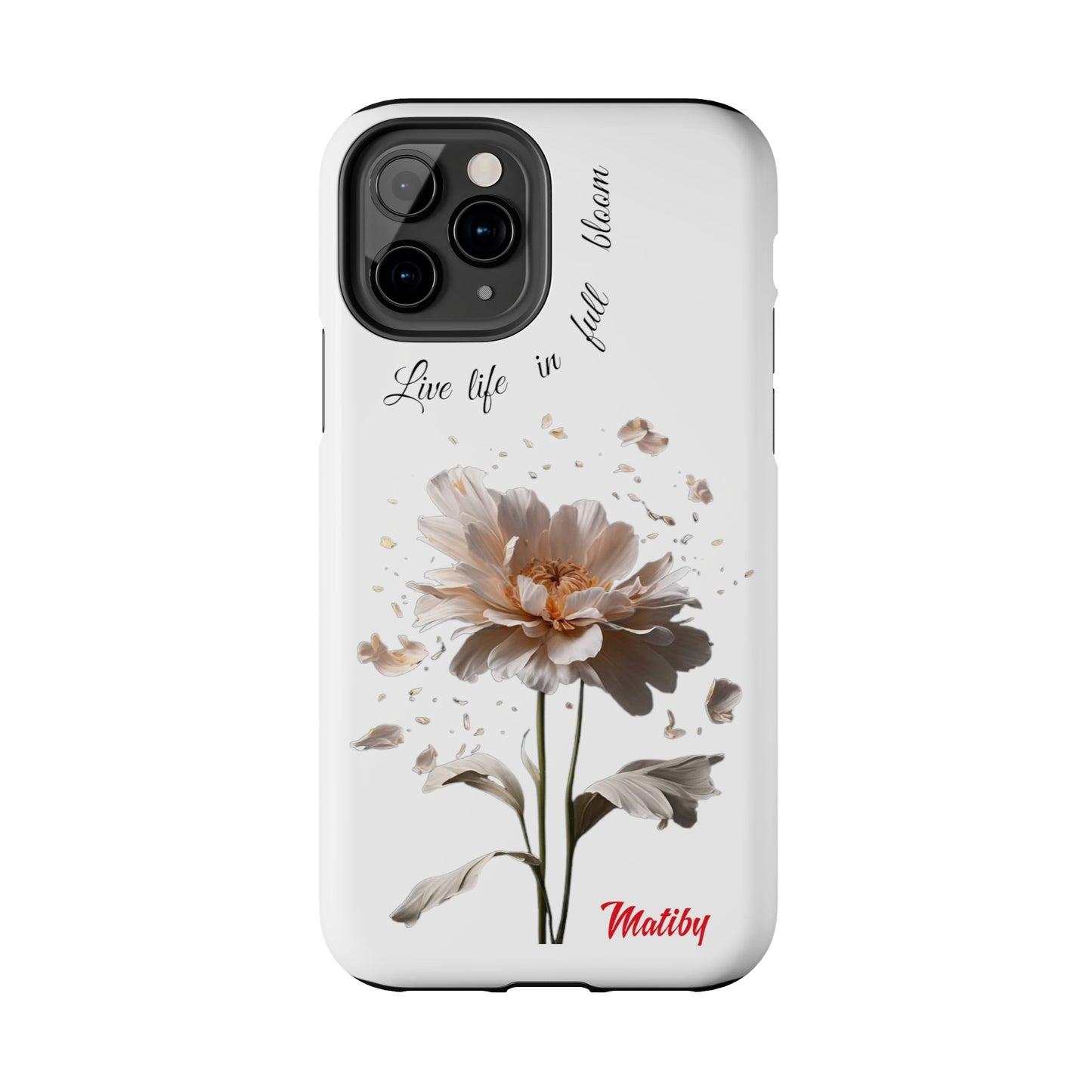 Matiby Amy's Special Flower Bloom White Tough Phone Cases