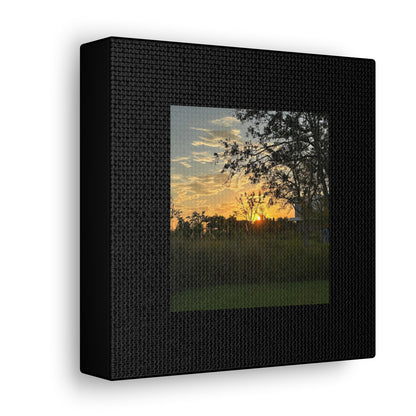 Sunset Black Canvas Gallery Wraps