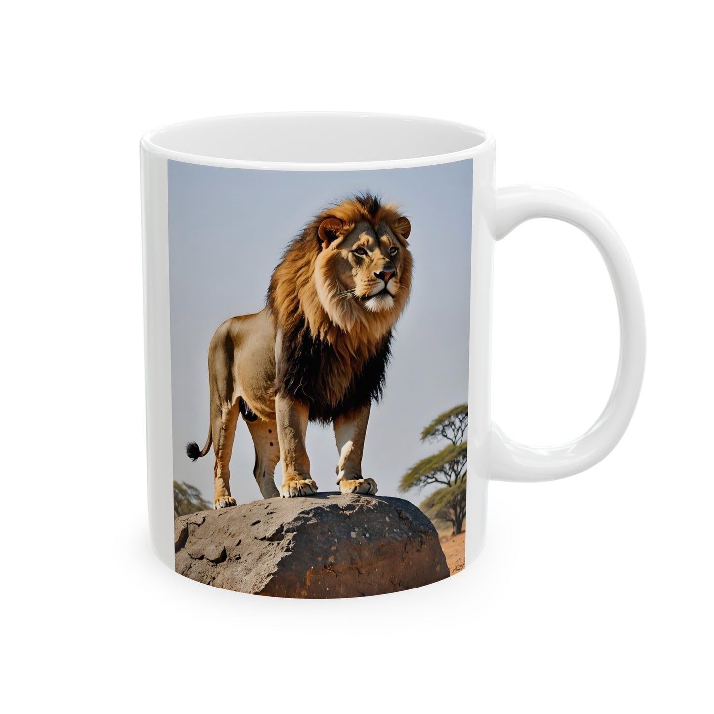 Matiby Lion Ceramic Mug, 11oz