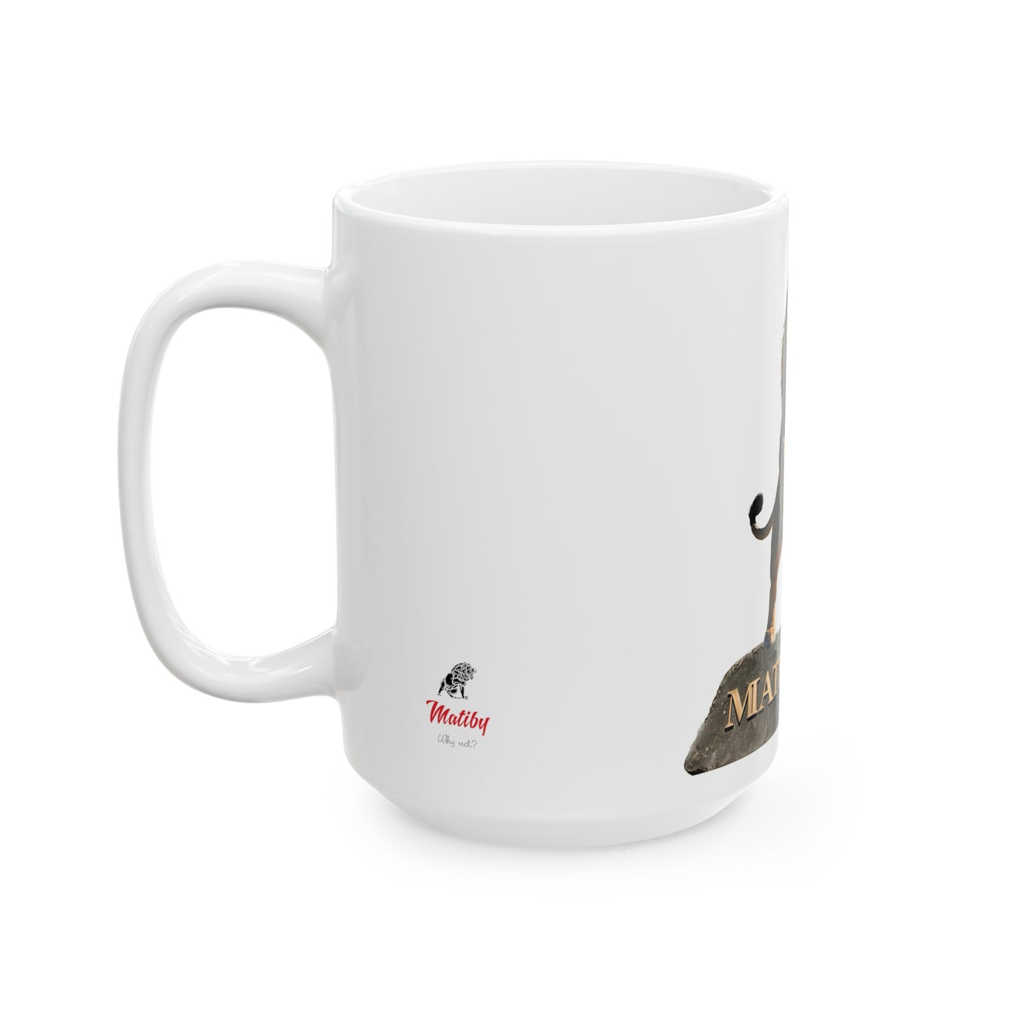 Matiby Lion Ceramic Mug, 11oz