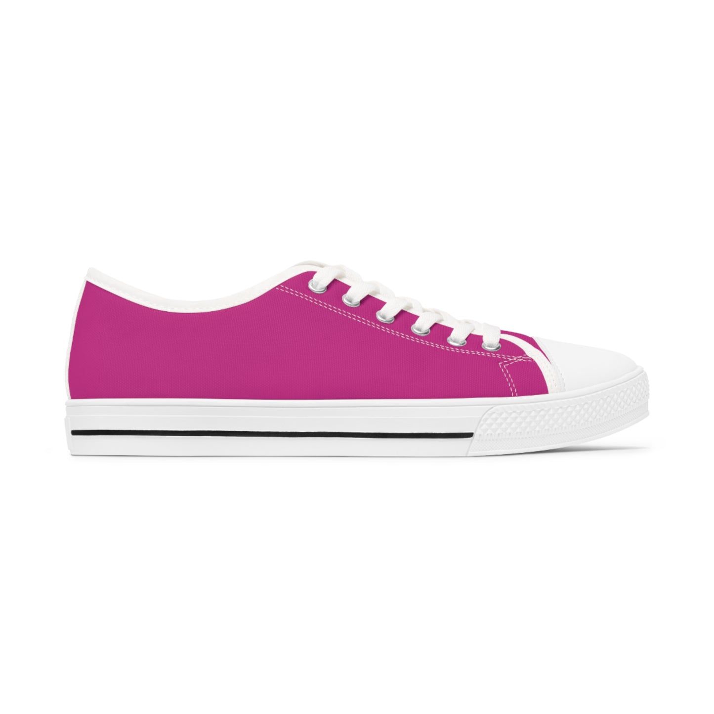 Women's Dark Pink Low Top Sneakers