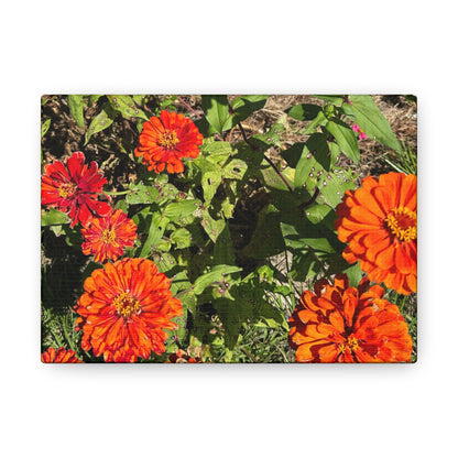 Matiby "Reals" Red Flowers Canvas Gallery Wraps