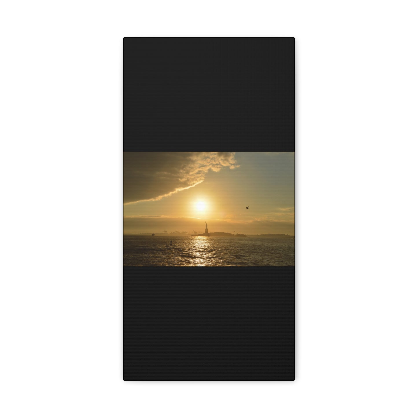 Sunset Black Canvas Gallery Wraps