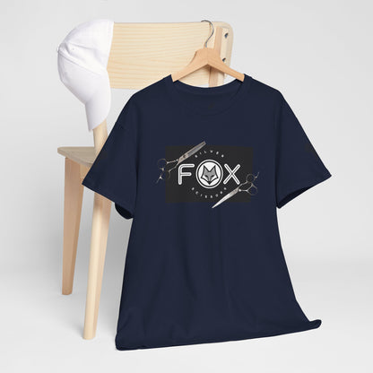 Silver Fox Scissors Unisex Heavy Cotton Tee