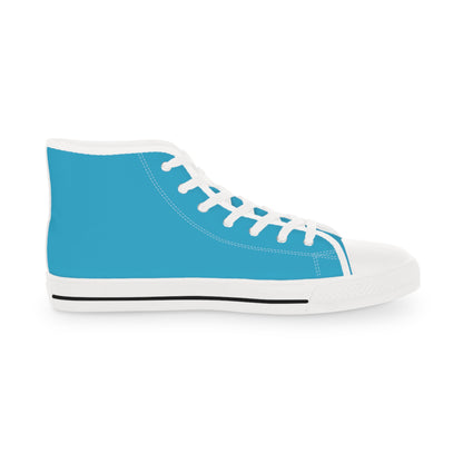 Men's Turquoise High Top Sneakers