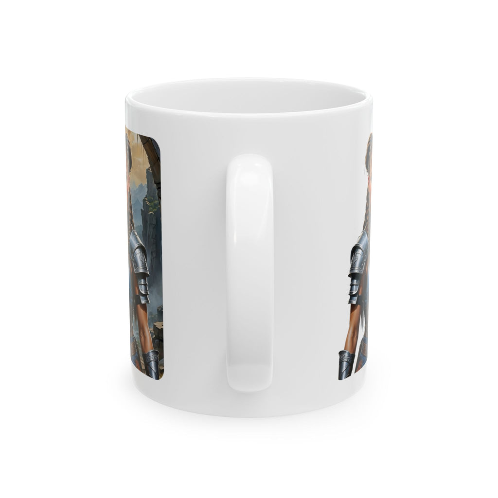 Gentle Woman of Valor #12 White Ceramic Mug - Fearfully & Wonderfully Made Tribute Cup (11oz/15oz)