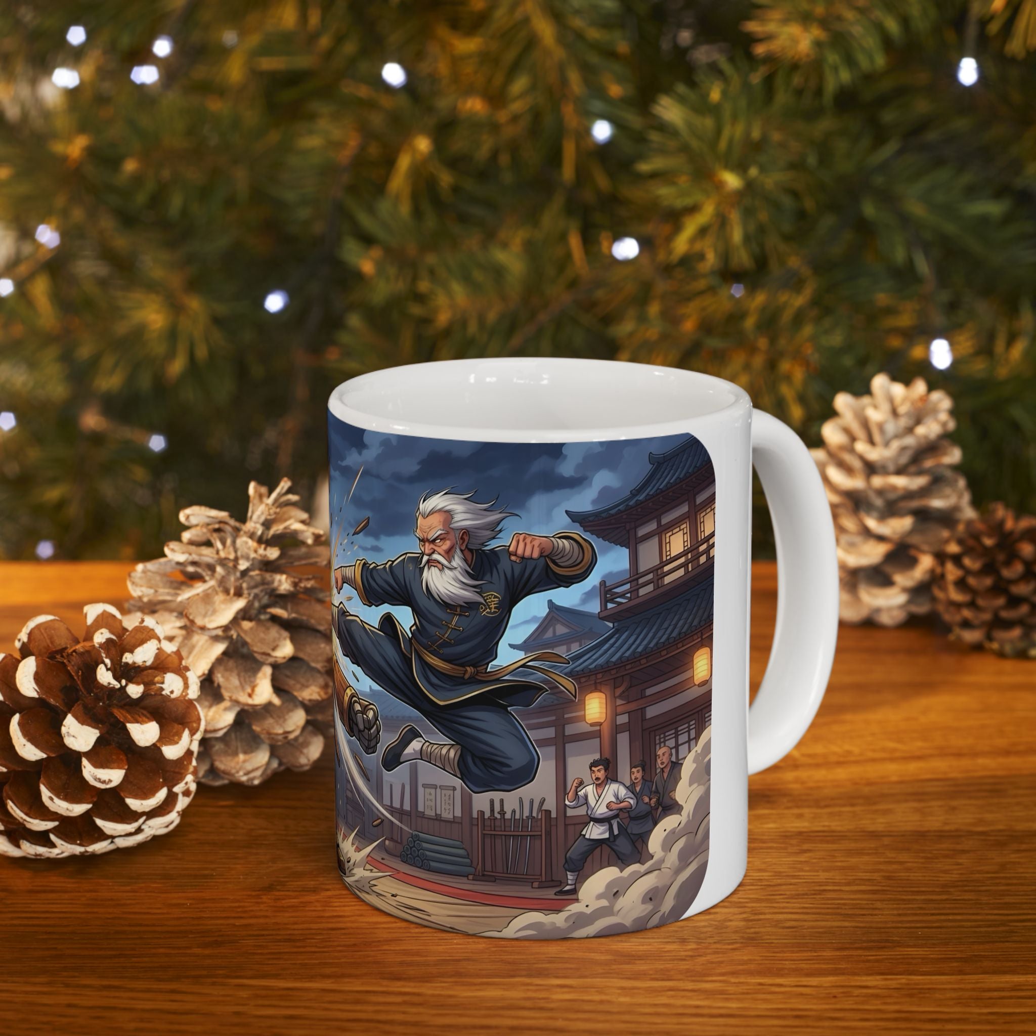 Daylight Saving Time Fight White Ceramic Mug – Brawling For Sleep Cup (11oz, 15oz)