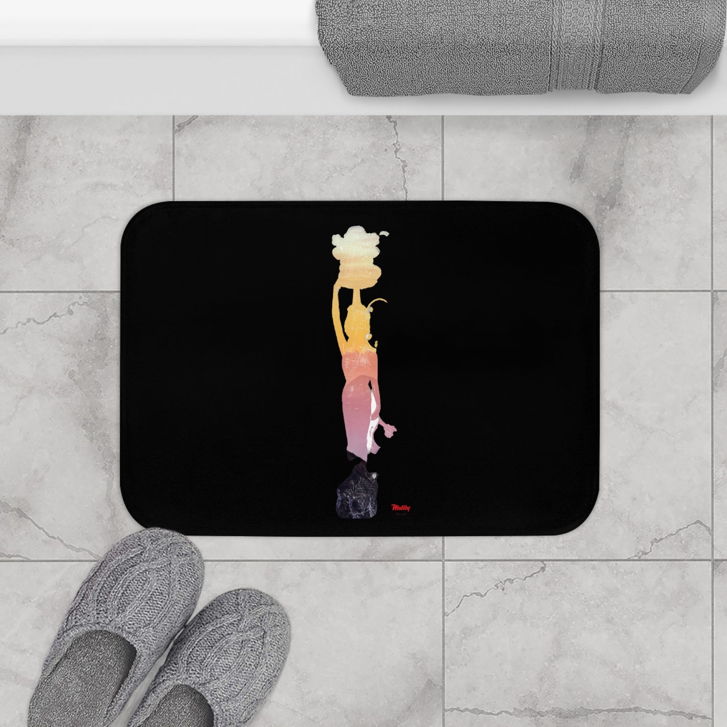 Vol-Subs Black Bath Mat