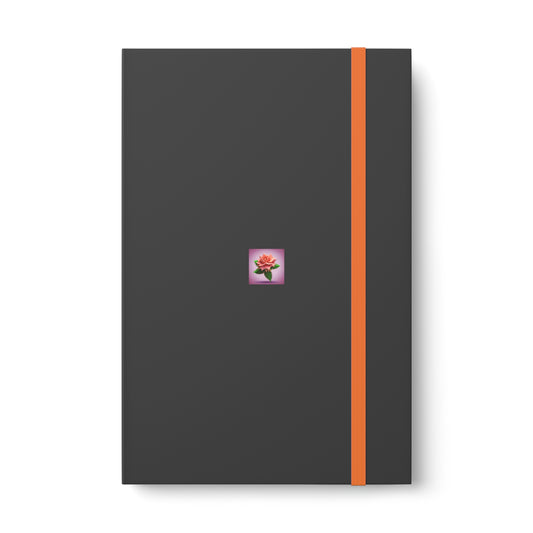 Rose Color Contrast Notebook - Ruled