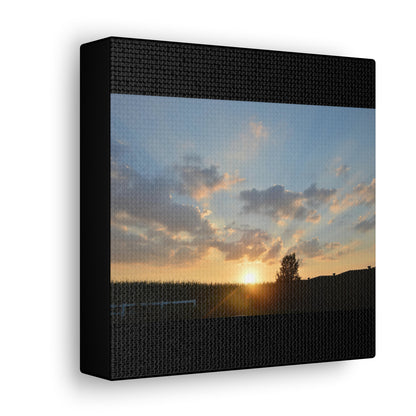 Sunset Black Canvas Gallery Wraps